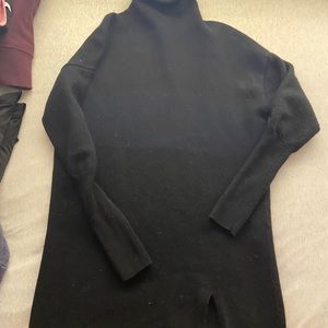 XS 100% wool midi wool dress with slit